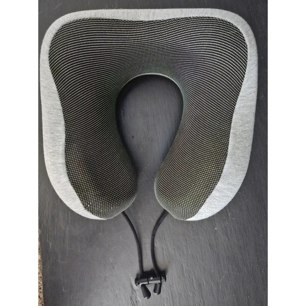 Napfun Travel‎ Neck Pillow Gray Upgraded Airplane Zipper To Open Inside For Care